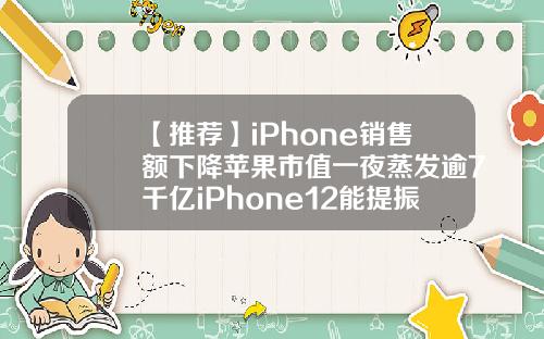 【推荐】iPhone销售额下降苹果市值一夜蒸发逾7千亿iPhone12能提振信心吗