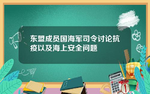 东盟成员国海军司令讨论抗疫以及海上安全问题