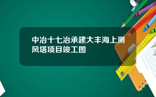 中冶十七冶承建大丰海上测风塔项目竣工图