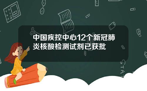 中国疾控中心12个新冠肺炎核酸检测试剂已获批