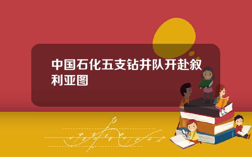 中国石化五支钻井队开赴叙利亚图