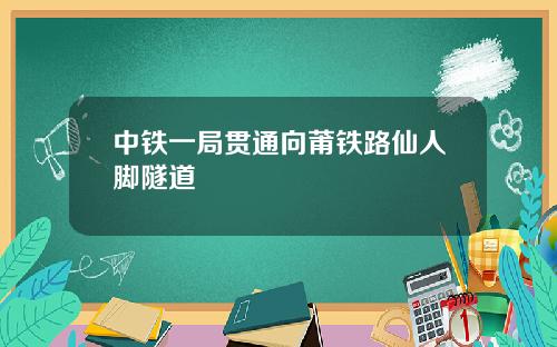 中铁一局贯通向莆铁路仙人脚隧道