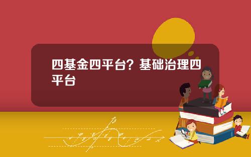 四基金四平台？基础治理四平台