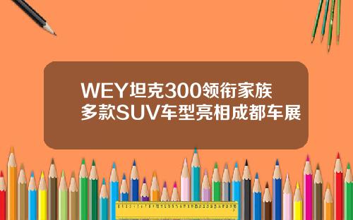 WEY坦克300领衔家族多款SUV车型亮相成都车展