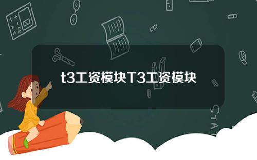 t3工资模块T3工资模块