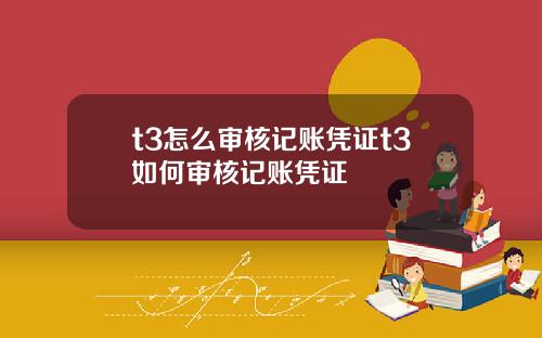 t3怎么审核记账凭证t3如何审核记账凭证