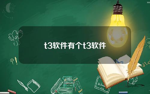 t3软件有个t3软件