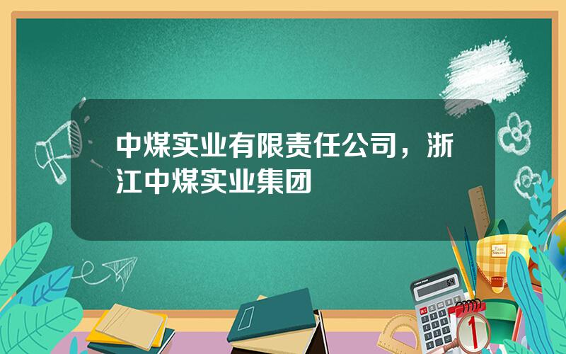 中煤实业有限责任公司，浙江中煤实业集团