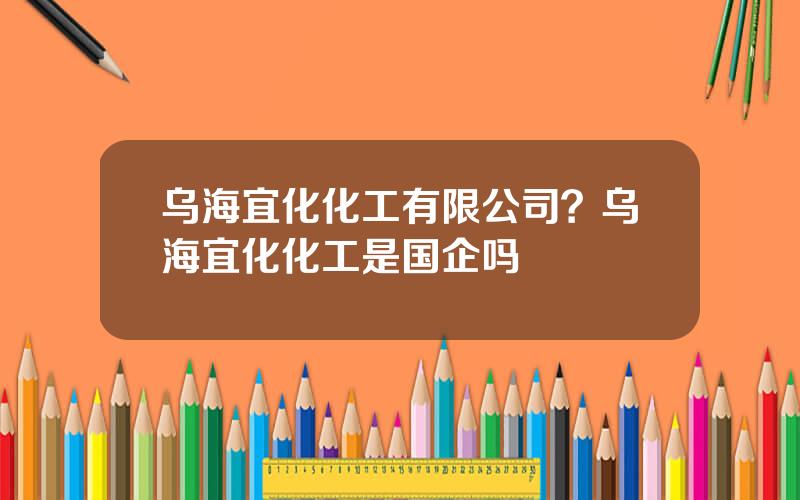 乌海宜化化工有限公司？乌海宜化化工是国企吗