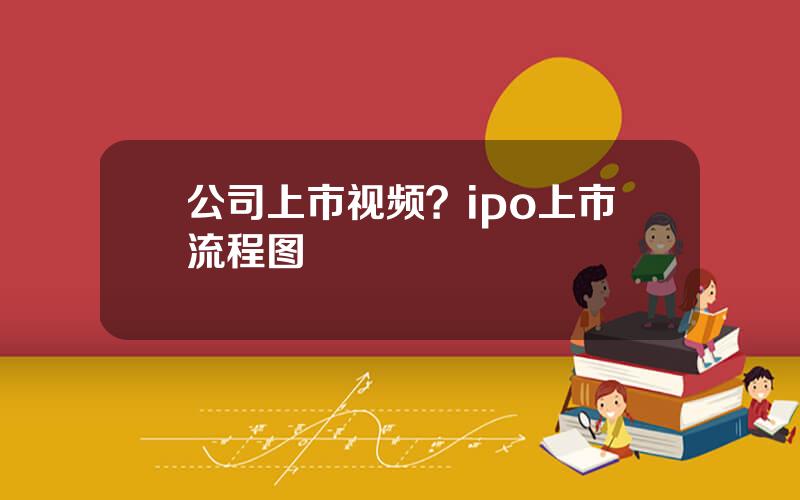 公司上市视频？ipo上市流程图